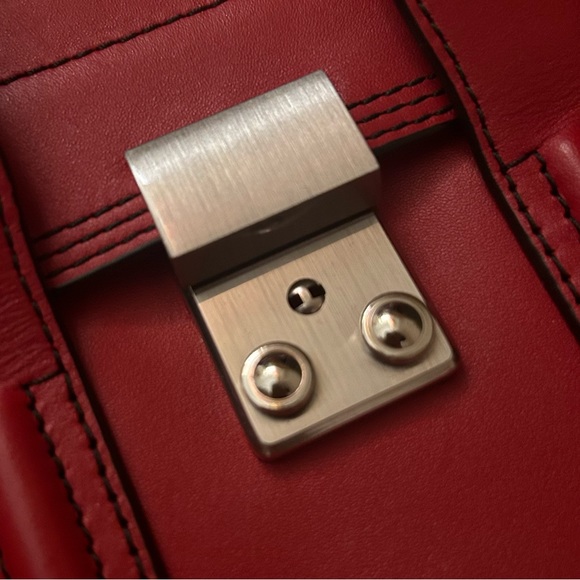 3.1 Phillip Lim Mini Pashli Red - RARE - SMOOTH LEATHER - Picture 3 of 5